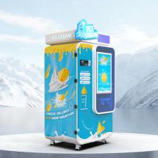 Automatic Commercial Ice Cream Vending Machine 15s Fast Output 59 Flavors Self-Service Smart Freezer
